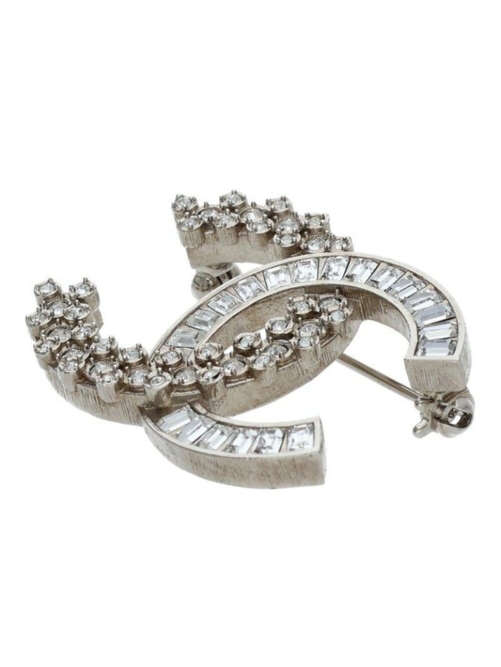 Chanel CC Logo Rhinestone Brooch - Picture 3 of 3
